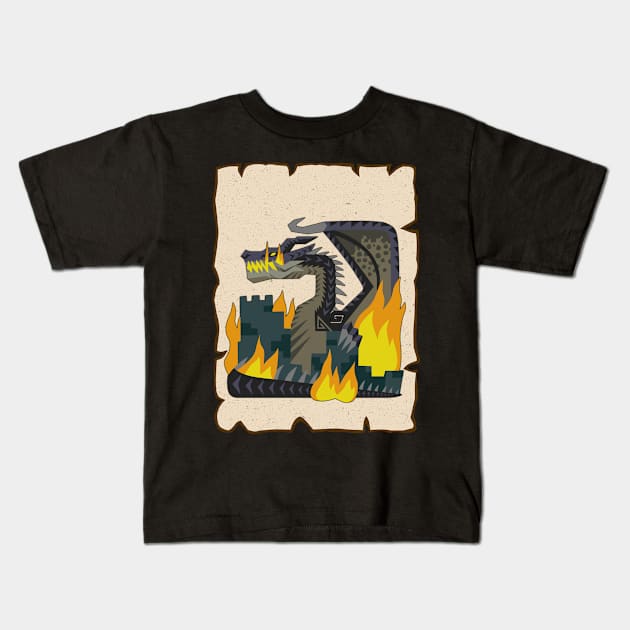 Fatalis Quest! Kids T-Shirt by MaxMeCustom